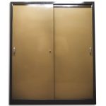 Armario metálico con puerta corrediza