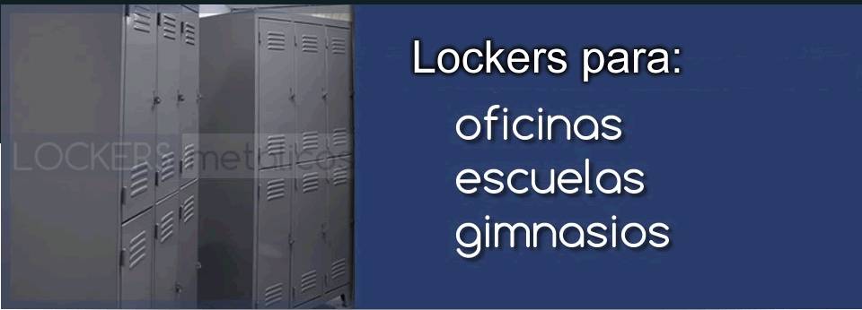 Lockers metálicos para oficinas, escuelas y gimnasios